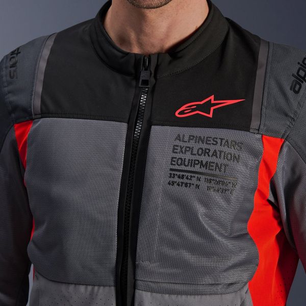 Alpinestars ST-2 Air Deep Gray Dark Gray Bright Red