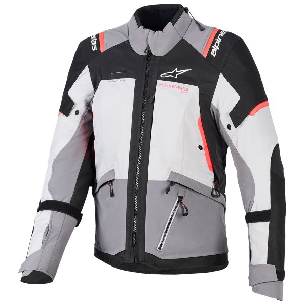 Motorradweste Alpinestars Stella Andes V4 Drystar Dark Gray Ice Gray Black Fluo Coral