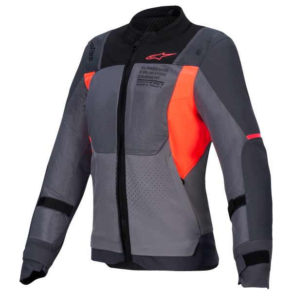 Motorradweste Alpinestars Stella ST-2 Air Deep Gray Dark Gray Fluo Coral Motorradweste Alpinestars Stella ST-2 Air Deep Gray Dark Gray Fluo Coral