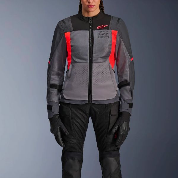 Alpinestars Stella ST-2 Air Deep Gray Dark Gray Fluo Coral