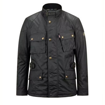 Motorradweste Belstaff Crosby New Tech Wax Black