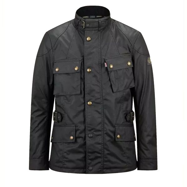 Motorradweste Belstaff Crosby New Tech Wax Black