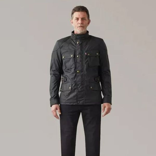 Belstaff Crosby New Tech Wax Black