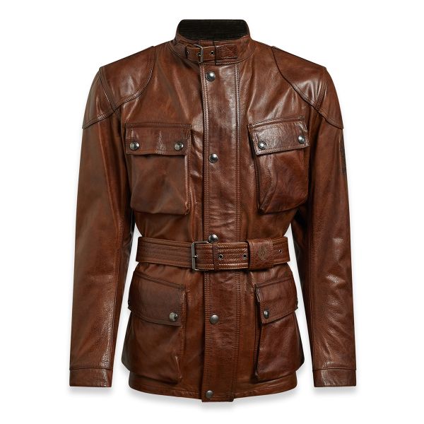 Motorradweste Belstaff Trialmaster Pro Leather Burnt Cuero Motorradweste Belstaff Trialmaster Pro Leather Burnt Cuero