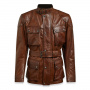 Motorradweste Belstaff Trialmaster Pro Leather Burnt Cuero