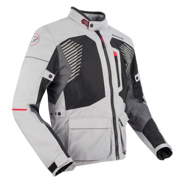 Motorradweste Bering Bakundu Grey Black Red Motorradweste Bering Bakundu Grey Black Red