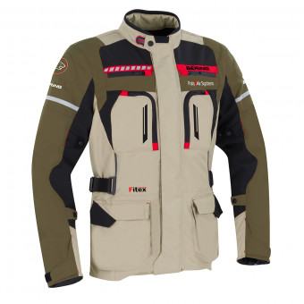Motorradweste Bering Boston Khaki Mastic CE