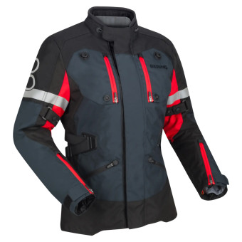 Motorradweste Bering Lady Halifax Black Anthracite Red