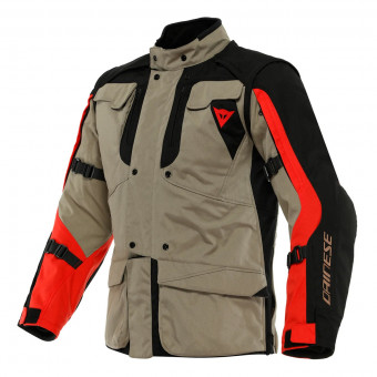 Motorradweste Dainese Alligator Tex Walnut Black Lava Red