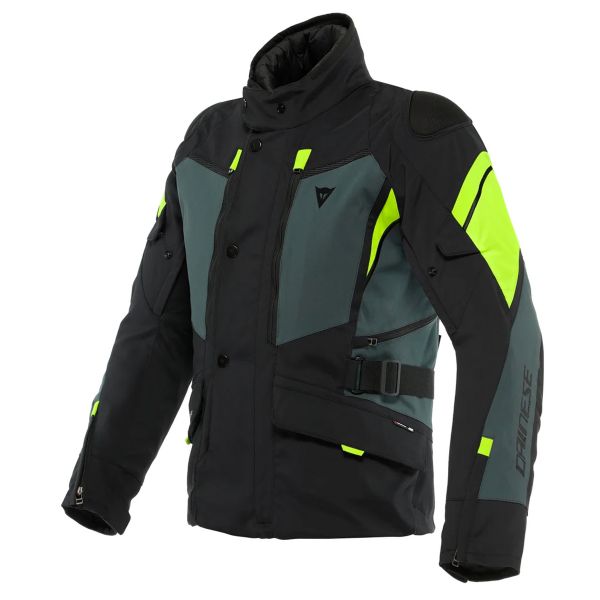 Motorradweste Dainese Carve Master 3 Gore-Tex Black Ebony Fluo Yellow