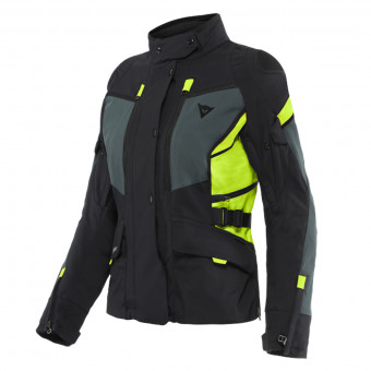 Motorradweste Dainese Carve Master 3 Lady Gore-Tex Black Ebony Fluo Yellow