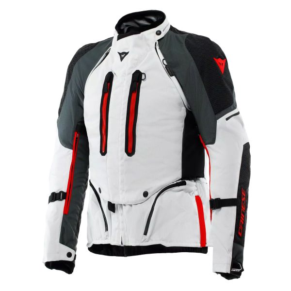 Motorradweste Dainese Super Adventure Absoluteshell Glacier Grey Iron Gate Red