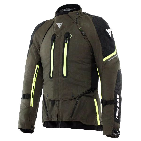 Motorradweste Dainese Super Adventure Absoluteshell Tarmac Black Fluo Yellow