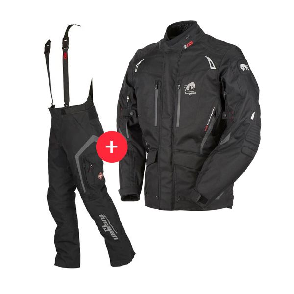 Motorradweste Furygan Apalaches Black + Apalaches Pant Black Motorradweste Furygan Apalaches Black + Apalaches Pant Black