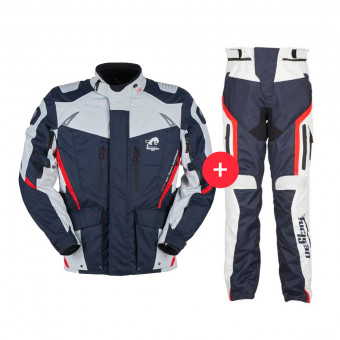 Motorradweste Furygan Apalaches Blue Pearl Red + Apalaches Pant Blue Pearl Red
