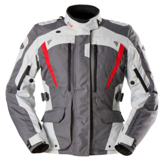 Motorradweste Furygan Apalaches Lady Evo Grey Pearl Red