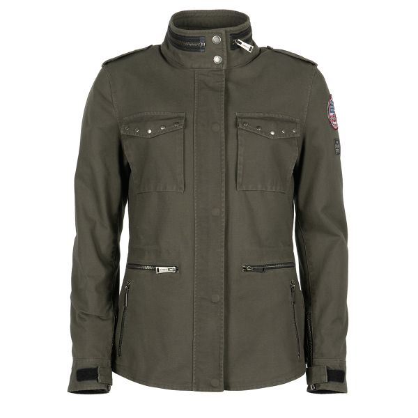Motorradweste Helstons Tara Lady Coton Kaki Motorradweste Helstons Tara Lady Coton Kaki