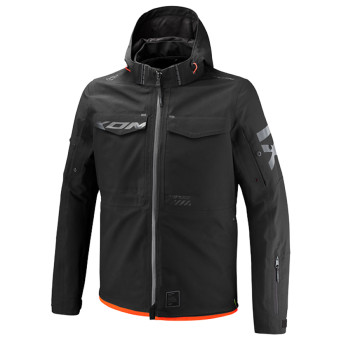 Motorradweste Ixon Square Black Bright Red