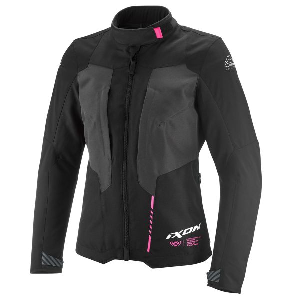 Motorradweste Ixon Tyr Lady Schwarz Anthrazit Bright Pink