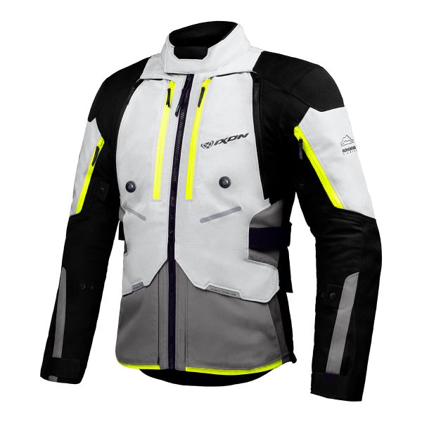 Motorradweste Ixon Vidar Grey Black Bright Yellow
