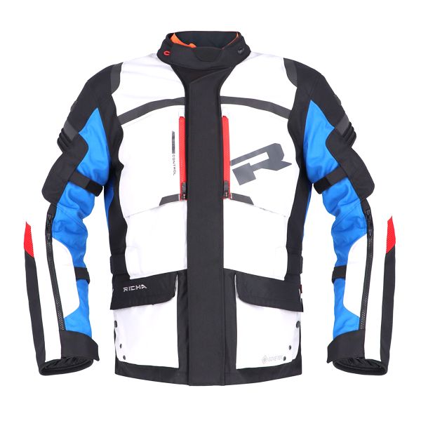 Motorradweste Richa Brutus Gore-Tex Grey Blue Red Motorradweste Richa Brutus Gore-Tex Grey Blue Red