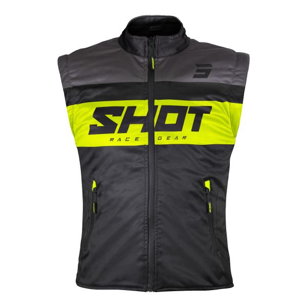Motorradweste SHOT Bodywarmer Lite Black Neon Yellow