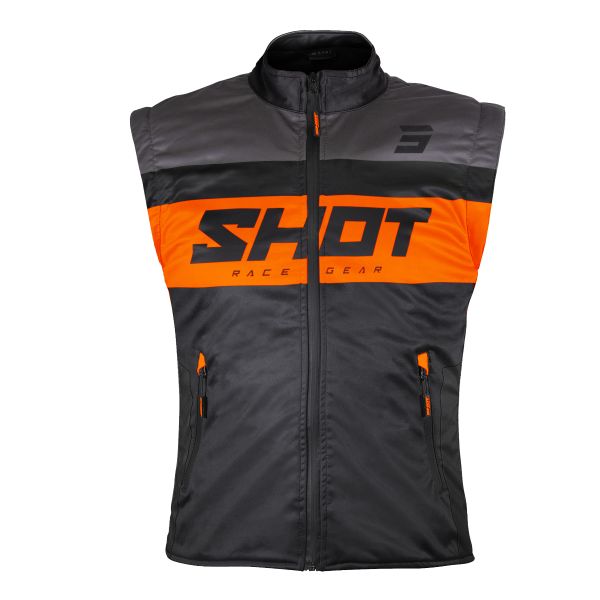 Motorradweste SHOT Bodywarmer Lite Black Orange