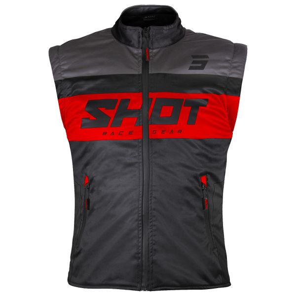 Motorradweste SHOT Bodywarmer Lite Black Red