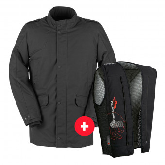 Motorradweste Furygan Vic Evo Black + Fury Air Bag System