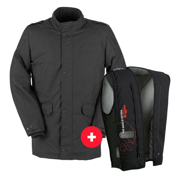 Motorradweste Furygan Vic Evo Black + Fury Air Bag System