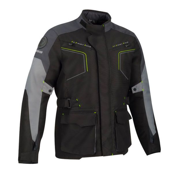 Motorradweste Bering Winnipeg Black Grey Fluo