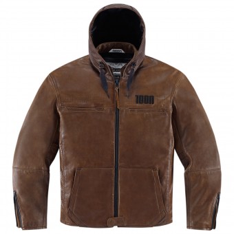 Motorradjacke ICON 1000 Hood Brown