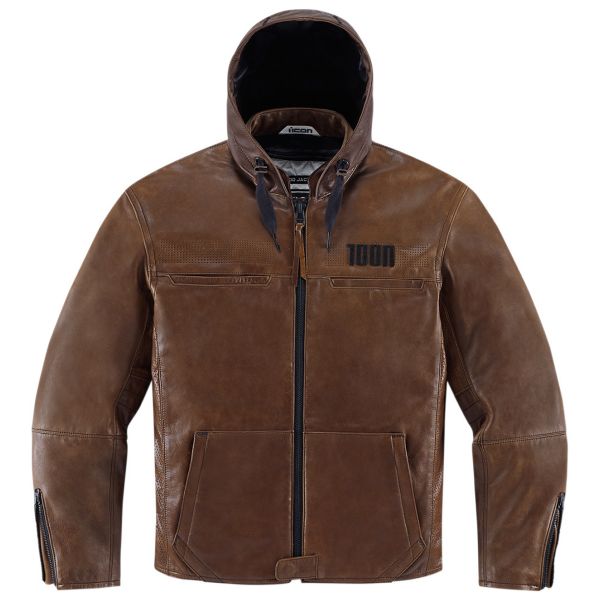 Motorradjacke ICON 1000 Hood Brown