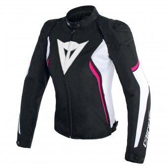 Motorradjacke Dainese Avro D2 Lady Black White Fuscia