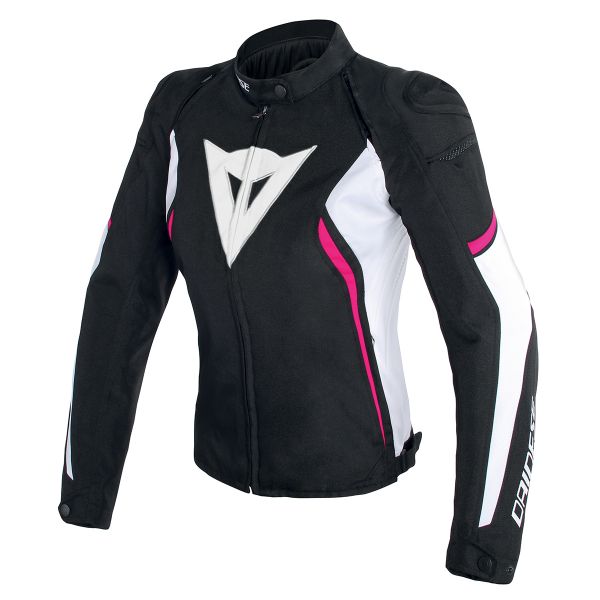 Motorradjacke Dainese Avro D2 Lady Black White Fuscia