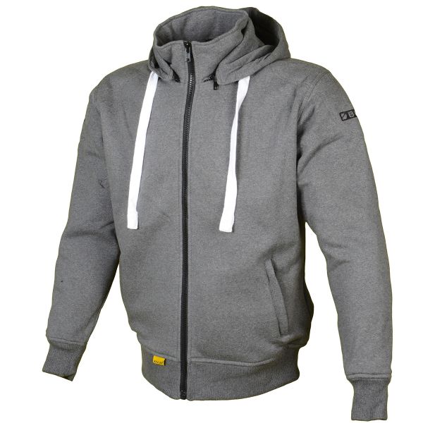 Motorradjacke Booster Hoodie Kevlar Core Dark Grey Motorradjacke Booster Hoodie Kevlar Core Dark Grey