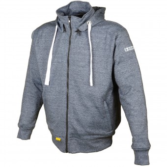 Motorradjacke Booster Hoodie Kevlar Core Navy Blue