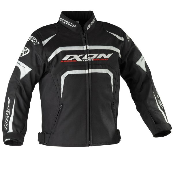 Motorradjacke Ixon Eager Kid Schwarz Wei