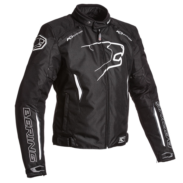 Motorradjacke Bering Eskadrille Black White