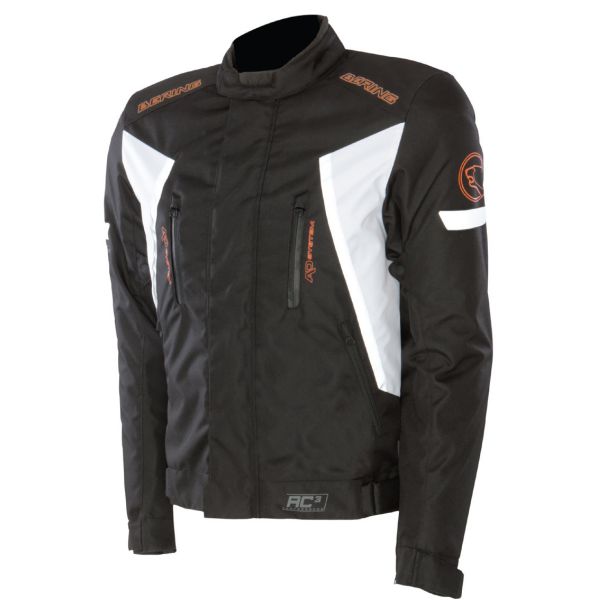 Motorradjacke Bering Katana Schwarz Wei� Orange