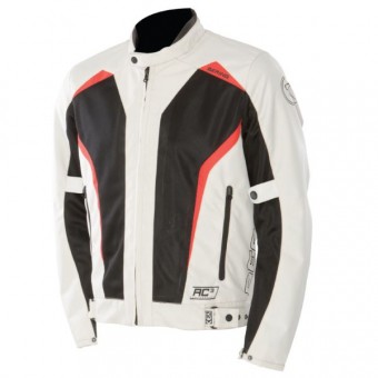 Motorradjacke Bering Keers Schwarz Beige