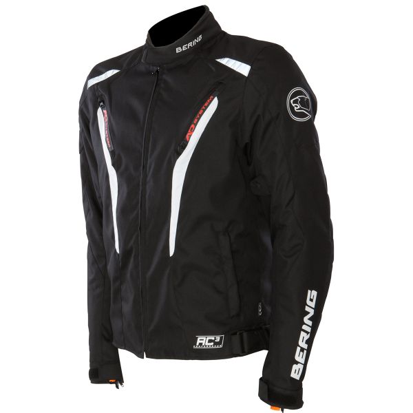Motorradjacke Bering Max Schwarz Wei�