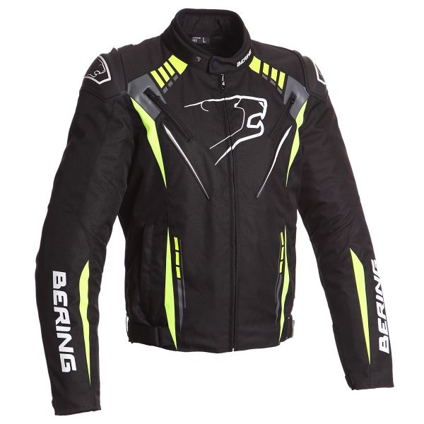 Motorradjacke Bering Primo-R Black Fluo