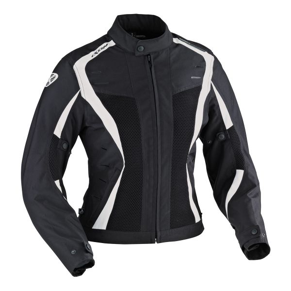 Motorradjacke Ixon Rainbow HP Schwarz Wei�