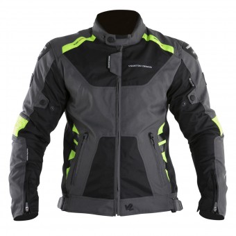 Motorradjacke V'Quattro SP-21 Black Grey Yellow