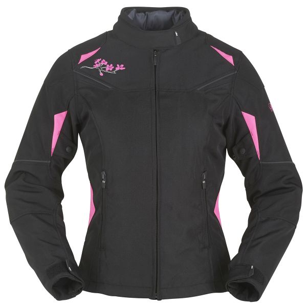 Motorradjacke Furygan Seven Evo Schwarz Rosa