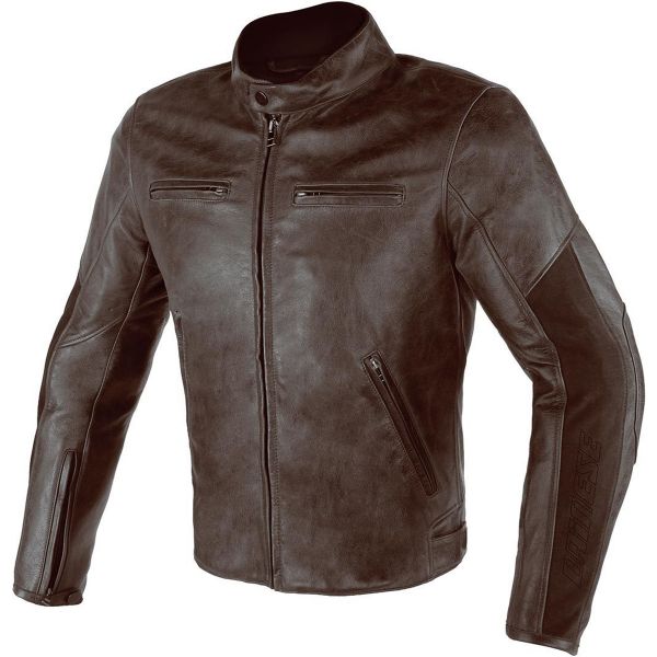 Motorradjacke Dainese Stripes D1 Dark Brown