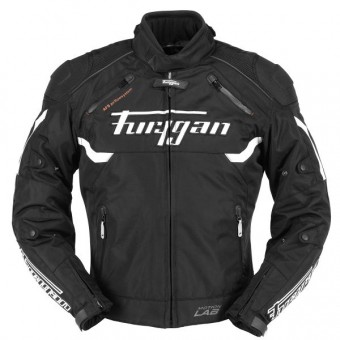 Motorradjacke Furygan Titan Schwarz Weiß