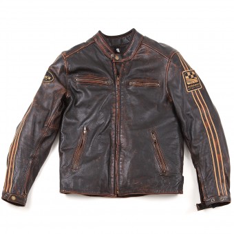 Motorradjacke Helstons Ace Oldies Braun Motorradjacke Helstons Ace Oldies Braun