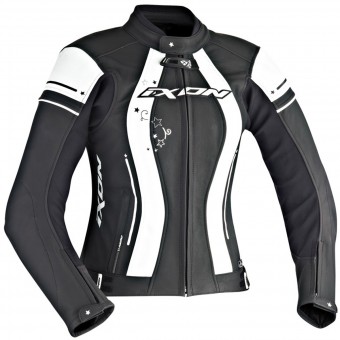 Motorradjacke Ixon Alcyone Black White